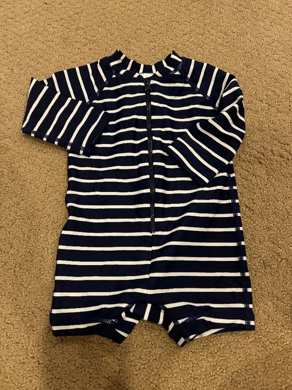 Hanna Andersson Baby Rashguard Swimsuit Navy Unisex